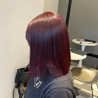 ミディアム カラー 暖色/顔周り /ヘアメ/あつはのヘアスタイル