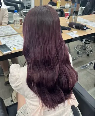 ロング miku/ラベンダー 透明感カラー🪻❤︎のヘアスタイル