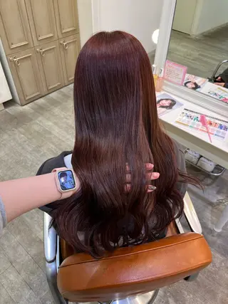 カラー エクステ🎀 暖色カラー🎀amiのヘアスタイル