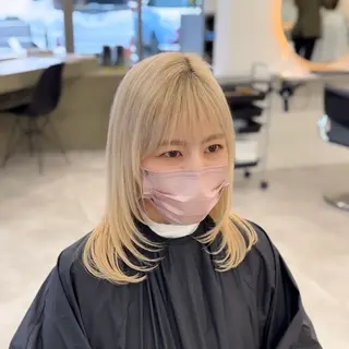 ミディアム 【レイヤー×透明感 カラー】mayaのヘアスタイル