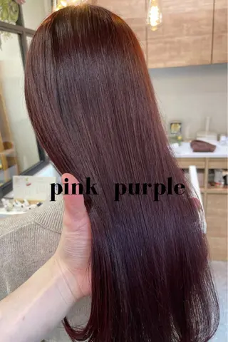 ロング カラー charm《銀座》 ヘアセット/縮毛矯正のヘアスタイル