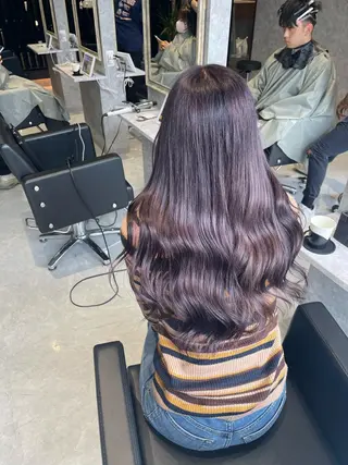 ロング ハイトーン ／ レイヤー/吉田陸斗のヘアスタイル