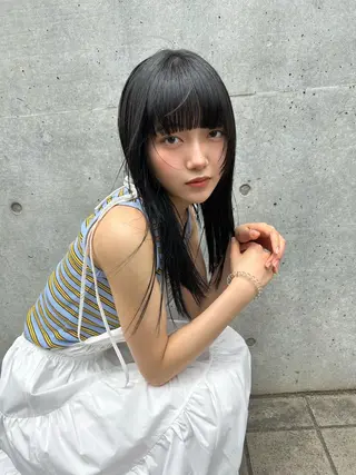 セミロング 13日案内◎ 💐🤍理保のヘアスタイル