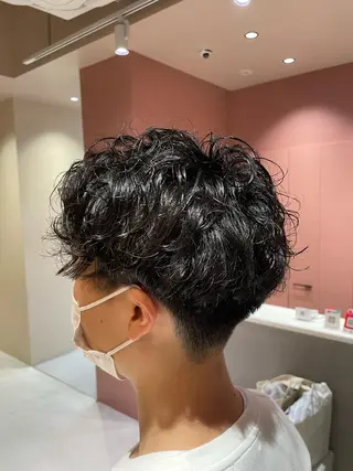 パーマ メンズ 桒原 ちさのヘアスタイル