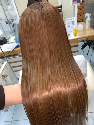 ロング パーマ 髪質改善/縮毛矯正 /ブリーチ矯正/岡部のヘアスタイル