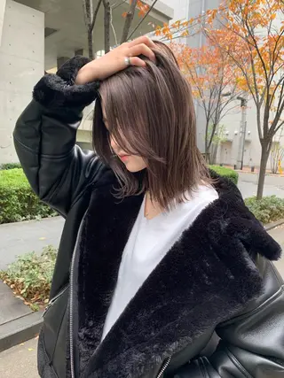 セミロング 福山 晴香のヘアスタイル