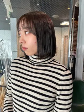 ショート カラー ニュアンスネイル/ ボブ/まちゃこのヘアスタイル