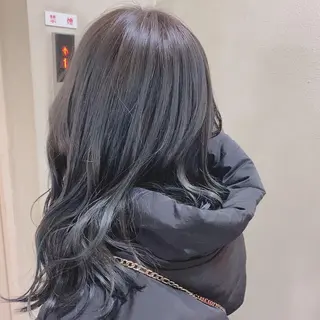 セミロング カラー きよはらちさき🍑 柔らかカラー🌱🫧のヘアスタイル