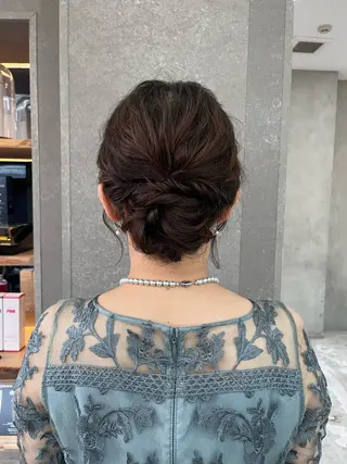 セミロング レイヤーくびれヘア アレンジmanakaのヘアスタイル