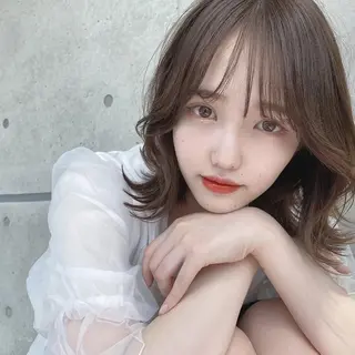 カラー ぷる艶♡透明感/韓国 カラー💎LANDのヘアスタイル