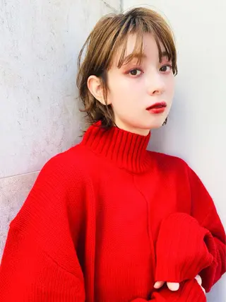 ショート カラー ヘアアレンジ ⛄️カトウ ケイゴ⛄️のヘアスタイル