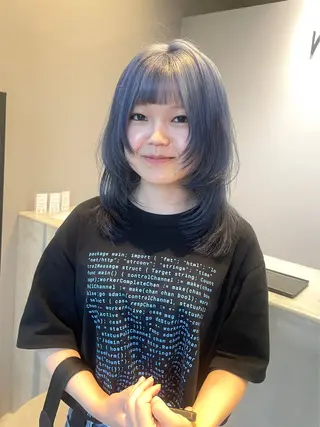 ミディアム カラー niil所属・REINA /niil/女性限定のヘアスタイル