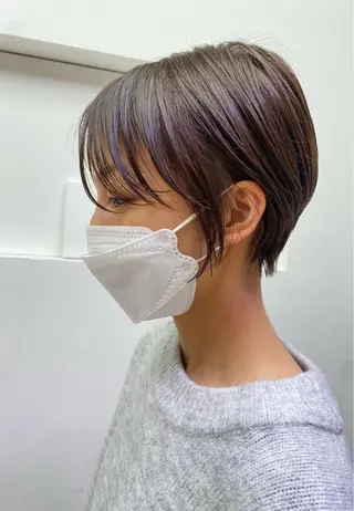 ショート カラー 安永 涼のヘアスタイル