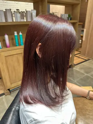 セミロング La bonheur hair reve 池袋店所属・🐈‍⬛ マナカ🐈‍⬛のヘアスタイル