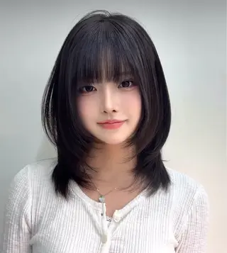 パーマ コテ巻き風パーマ 専門店　モモのヘアスタイル