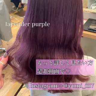 セミロング カラー ヘアアレンジ 代表🎀 ふわモテ愛 され髪🩷yumiのヘアスタイル