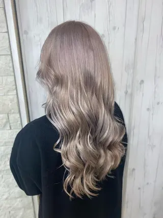 ロング ゆぴ☾‪/推しカラー /ハイトーンのヘアスタイル