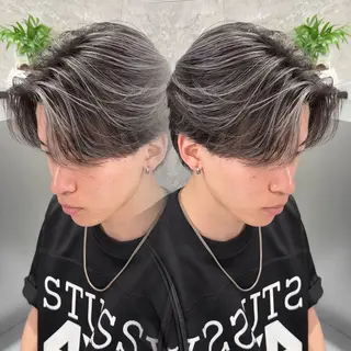 ショート カラー メンズ 町田MENS外国人風 ハイライト🔥TOMのヘアスタイル