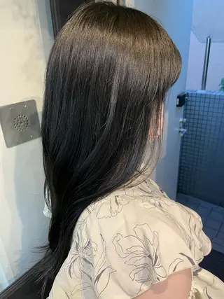 カラー yu-kaハッシュ カット/韓国レイヤーのヘアスタイル