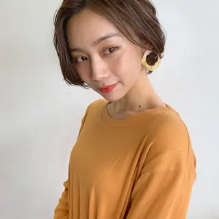 ショート パーマ 銀座🤍ボブ/ ミディアム/佐野夢美のヘアスタイル