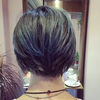 ショート カラー パーマ メンズ 原宿サロン代表 デザインカラー伊藤卓のヘアスタイル