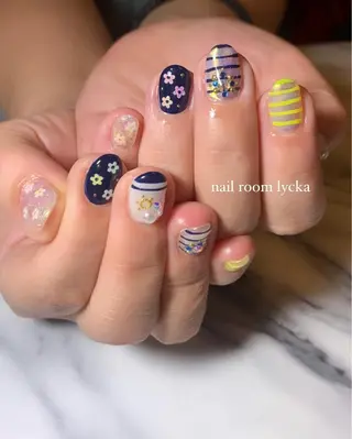 ネイル ﾈｲﾙﾙｰﾑﾘｯｶ 𝐦𝐚𝐲𝐮のネイルデザイン