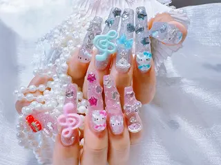 ネイル 🐳彩羽チップ 長さだし専門🐳のネイルデザイン