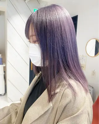 ミディアム デザイン🥇複雑履歴 ハイトーン特化のヘアスタイル