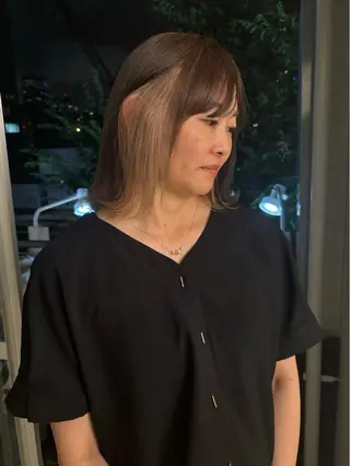 ミディアム 🧸艶髪🫧‪🎀 岡由紀乃のヘアスタイル