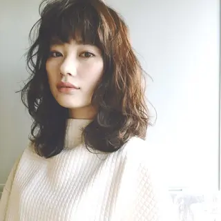 セミロング カラー 💘透明感カラー💘 沖本 将宏のヘアスタイル