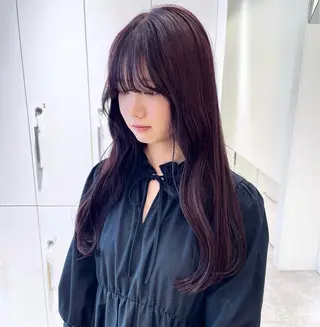 ロング カラー Parve Mix 森 美遥🇰🇷🩶のヘアスタイル