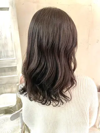 セミロング パーマ 銀座No.1髪質改善 縮毛矯正/本木のヘアスタイル