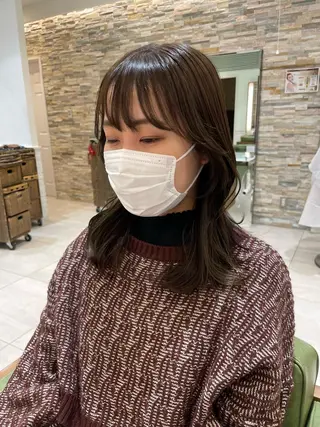 セミロング 石渡このみ 🍊レイヤーカットのヘアスタイル