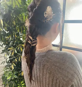セミロング カラー ヘアアレンジ stylist/蛯谷 珠里のヘアスタイル