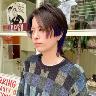 ショート カラー sourire  西大分所属・Sourire西大分 ☘️いけだ　あおいのヘアスタイル