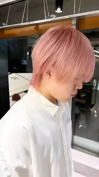 ショート カラー メンズ デザインカラー 小西勇次のヘアスタイル