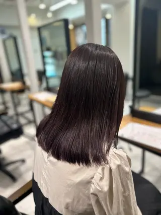 セミロング カラー collet岩崎駿王 /ハイトーン/艶髪のヘアスタイル