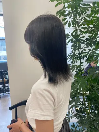 ミディアム カラー 🤎渋谷髪質改善 ｜mei🤎のヘアスタイル