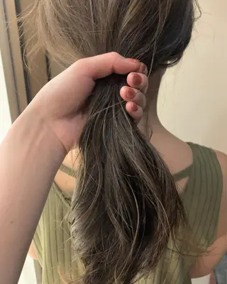 セミロング カラー 似合わせカラー/艶 髪質改善/ヨシザキのヘアスタイル