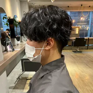 ショート パーマ メンズ メンズ特化美容師 熊田 鼓汰郎のヘアスタイル