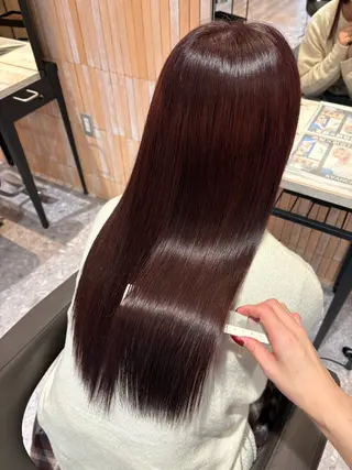 ロング 岡本 彩香のヘアスタイル