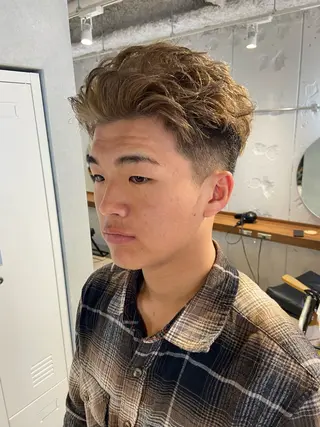 ショート メンズ 山口 摩七斗のヘアスタイル