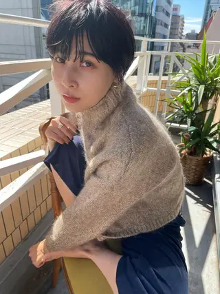 ショート カラー ショート/ボブ/ 心斎橋/宮脇美奈のヘアスタイル