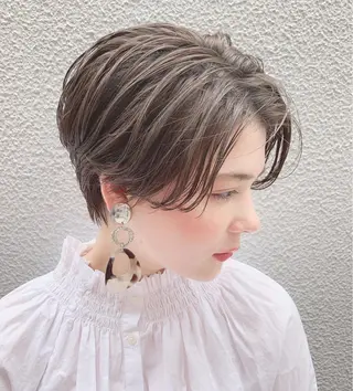 ショート 縮毛矯正、髪質改善 肘以上無料のヘアスタイル