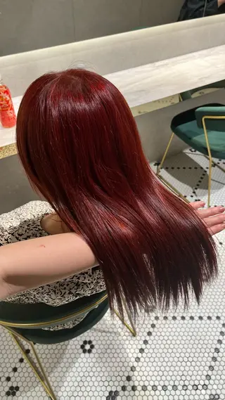 セミロング カラー 新宿/アシスタント AiNAのヘアスタイル