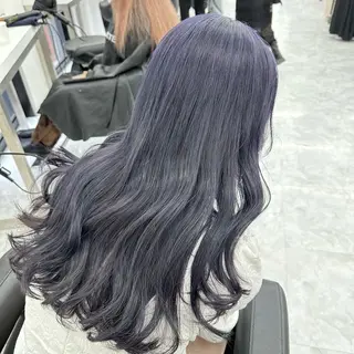 ロング カラー ダブルカラー 韓国ヘアKYONのヘアスタイル