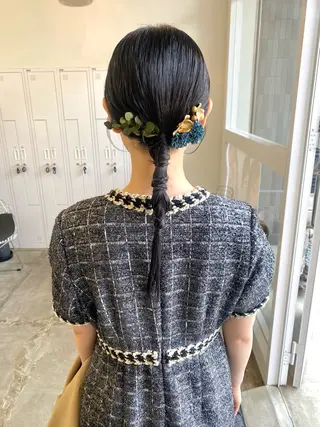 セミロング 亀井 里奈のヘアスタイル