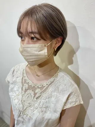 ショート 米元 春奈のヘアスタイル