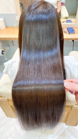 ロング Loom.by Sea【新宿】所属・暖色カラー/新宿/韓 国風レイヤー鮫島志穂のヘアスタイル