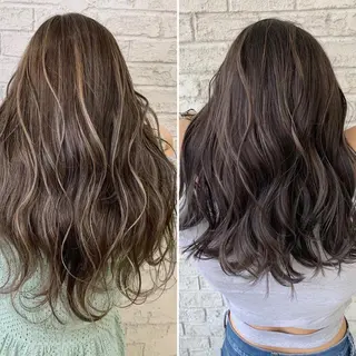 セミロング 🇺🇸ハイライト特 化美容師🇺🇸漆沢のヘアスタイル